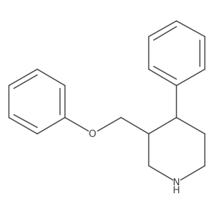 Piperidine, 3-(phenoxymethyl)-4-phenyl-, trans-(-)-结构式