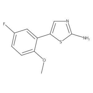 5-(5-Fluoro-2-methoxyphenyl)thiazol-2-amine结构式