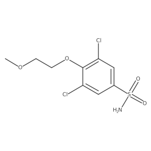 3,5-Dichloro-4-(2-methoxyethoxy)benzenesulfonamide Structure
