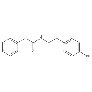 N-[2-(4-hydroxyphenyl)ethyl]carbamic acid phenyl ester Structure
