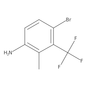 4-Bromo-2-methyl-3-(trifluoromethyl)aniline Structure