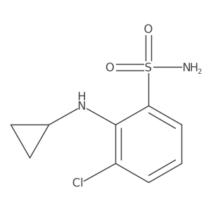 3-Chloro-2-(cyclopropylamino)benzenesulfonamide Structure