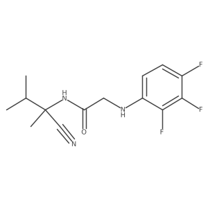 N-(1-cyano-1,2-dimethylpropyl)-2-[(2,3,4-trifluorophenyl)amino]acetamide结构式