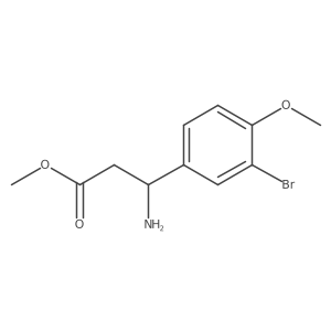 Methyl (R)-3-amino-3-(3-bromo-4-methoxyphenyl)propanoate Structure