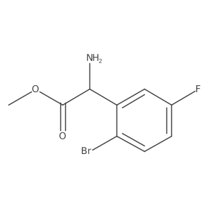 Methyl(S)-2-amino-2-(2-bromo-5-fluorophenyl)acetatehcl结构式