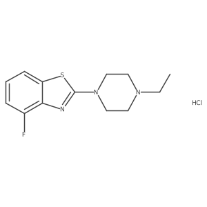 2-(4-Ethylpiperazin-1-YL)-4-fluoro-1,3-benzothiazole hydrochloride结构式