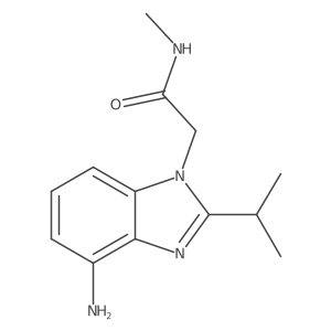4-Amino-N-methyl-2-(1-methylethyl)-1H-benzimidazole-1-acetamide结构式