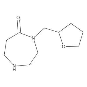 4-(Tetrahydro-2-furanylmethyl)-1,4-diazepan-5-one结构式