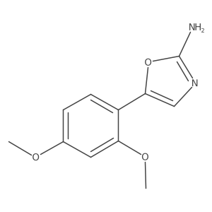 5-(2,4-Dimethoxyphenyl)-1,3-oxazol-2-amine结构式