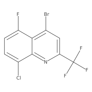 4-Bromo-8-chloro-5-fluoro-2-(trifluoromethyl)quinoline Structure
