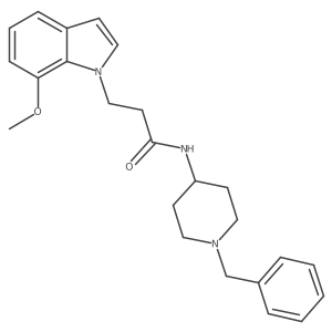 N-(1-benzylpiperidin-4-yl)-3-(7-methoxy-1H-indol-1-yl)propanamide Structure