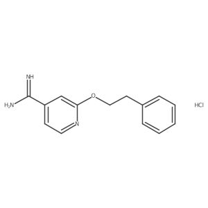 2-(2-Phenylethoxy)pyridine-4-carboximidamide hydrochloride Structure