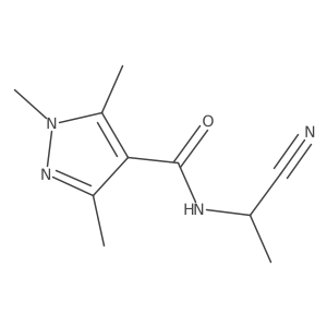 N-(1-cyanoethyl)-1,3,5-trimethyl-1H-pyrazole-4-carboxamide Structure
