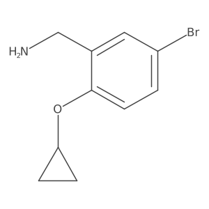 (5-Bromo-2-cyclopropoxyphenyl)methanamine Structure