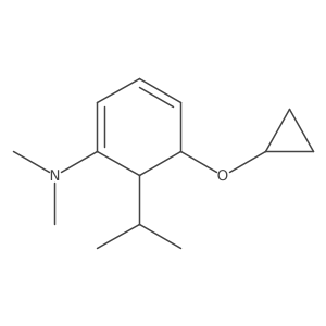5-Cyclopropoxy-6-isopropyl-N,N-dimethylcyclohexa-1,3-dien-1-amine结构式
