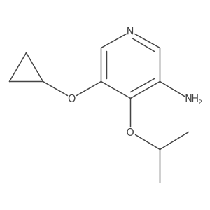 5-Cyclopropoxy-4-isopropoxypyridin-3-amine Structure
