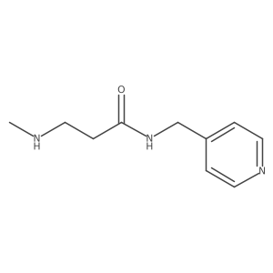 3-(Methylamino)-N-(4-pyridinylmethyl)propanamide结构式