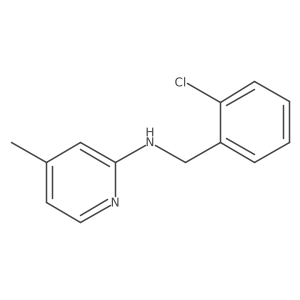 N-(2-Chlorobenzyl)-4-methylpyridin-2-amine结构式