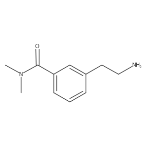 3-(2-aminoethyl)-N,N-dimethylbenzamide结构式