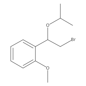 1-(2-Bromo-1-isopropoxyethyl)-2-methoxybenzene Structure