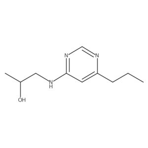 1-[(6-Propylpyrimidin-4-yl)amino]propan-2-ol结构式