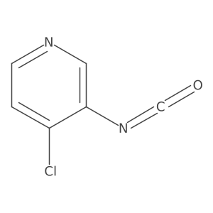 Pyridine, 4-chloro-3-isocyanato- Structure