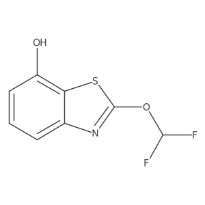 2-(Difluoromethoxy)-7-hydroxybenzothiazole结构式