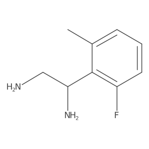 (1R)-1-(2-Fluoro-6-methylphenyl)ethane-1,2-diamine结构式