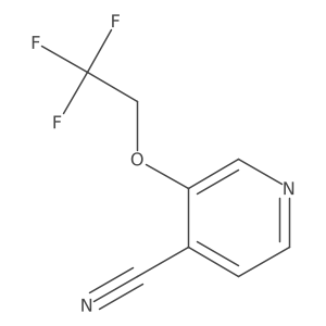 3-(2,2,2-Trifluoroethoxy)isonicotinonitrile结构式
