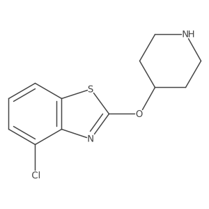 4-Chloro-2-(piperidin-4-yloxy)-1,3-benzothiazole结构式