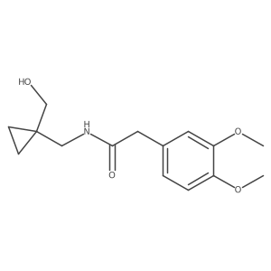 2-(3,4-dimethoxyphenyl)-N-((1-(hydroxymethyl)cyclopropyl)methyl)acetamide Structure