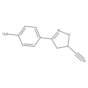 3-(4-Aminophenyl)-4,5-dihydroisoxazole-5-carbonitrile Structure