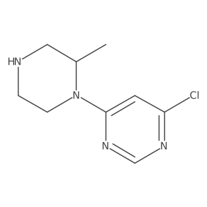 4-Chloro-6-(2-methylpiperazin-1-yl)pyrimidine Structure