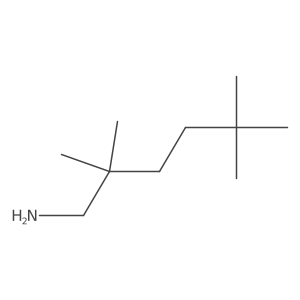 2,2,5,5-Tetramethylhexan-1-amine Structure