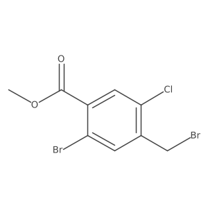Methyl 2-bromo-4-(bromomethyl)-5-chlorobenzoate Structure