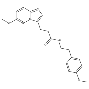 N-[2-(4-methoxyphenyl)ethyl]-3-(6-methoxy[1,2,4]triazolo[4,3-b]pyridazin-3-yl)propanamide Structure