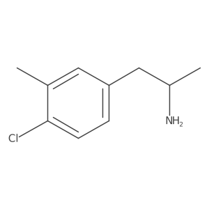 (2R)-1-(4-chloro-3-methylphenyl)propan-2-amine结构式