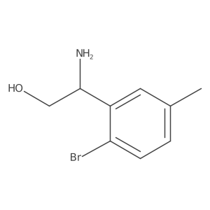 (R)-2-Amino-2-(2-bromo-5-methylphenyl)ethan-1-ol结构式