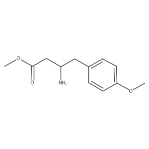 methyl (3R)-3-amino-4-(4-methoxyphenyl)butanoate结构式