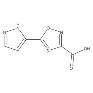 5-(1H-pyrazol-3-yl)-1,2,4-oxadiazole-3-carboxylic acid Structure