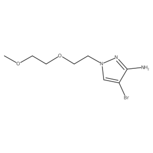 4-bromo-1-[2-(2-methoxyethoxy)ethyl]-1H-pyrazol-3-amine结构式