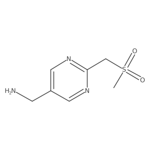 [2-(Methanesulfonylmethyl)pyrimidin-5-yl]methanamine结构式
