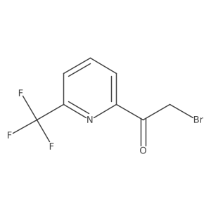 2-Bromo-1-[6-(trifluoromethyl)pyridin-2-yl]ethanone Structure
