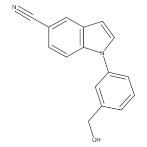 1-(3-(Hydroxymethyl)phenyl)-1H-indole-5-carbonitrile Structure