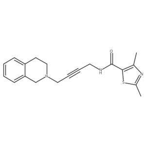 N-[4-(3,4-dihydro-1H-isoquinolin-2-yl)but-2-ynyl]-2,4-dimethyl-thiazole-5-carboxamide Structure