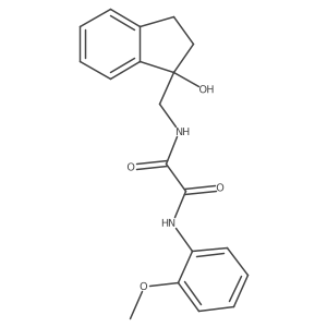 N1-((1-hydroxy-2,3-dihydro-1H-inden-1-yl)methyl)-N2-(2-methoxyphenyl)oxalamide结构式