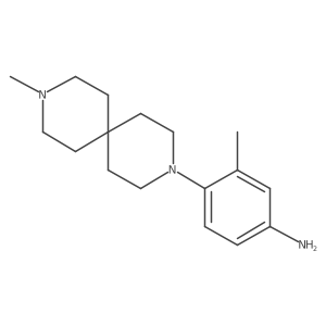 3-Methyl-4-(9-methyl-3,9-diazaspiro[5.5]undec-3-yl)benzenamine Structure