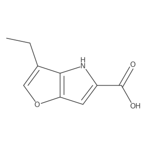 3-ethyl-4H-furo[3,2-b]pyrrole-5-carboxylic acid Structure