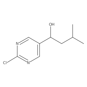 1-(2-Chloropyrimidin-5-yl)-3-methylbutan-1-ol Structure