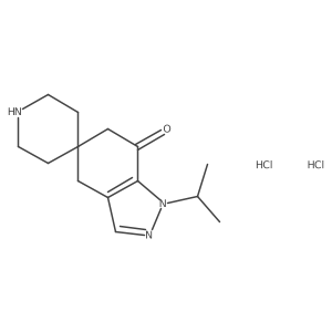 1-Isopropyl-4,6-dihydrospiro[indazole-5,4'-piperidin]-7(1H)-one dihydrochloride Structure